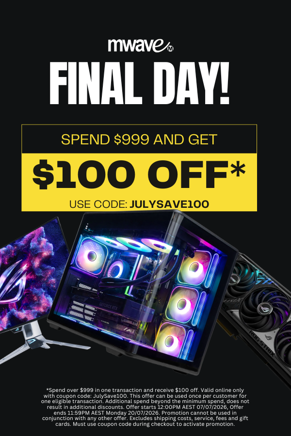 $100 off with $999 spend at mwave